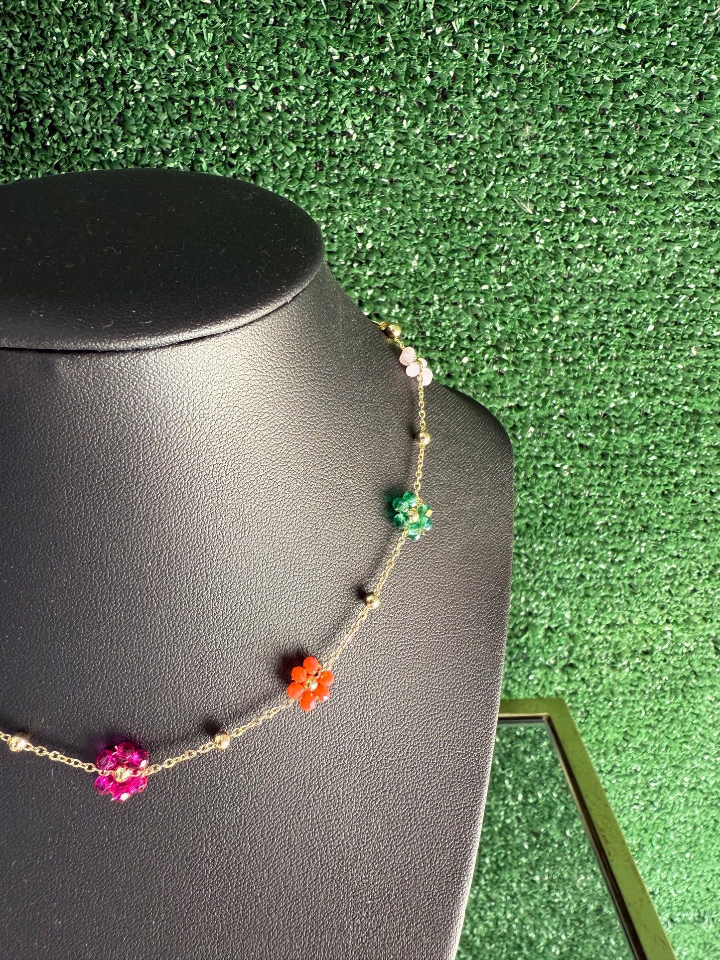 Beaded Flower Necklace