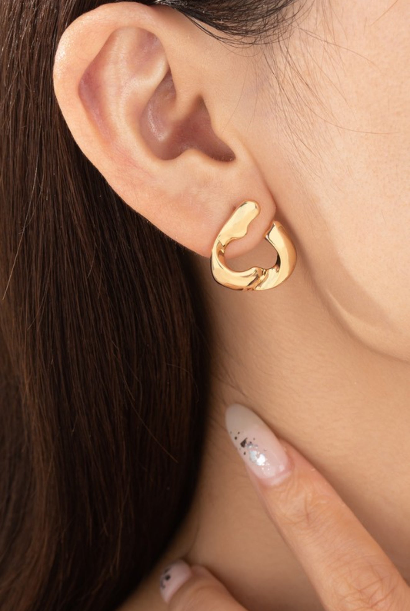 Love Twisted Ribbon Earrings