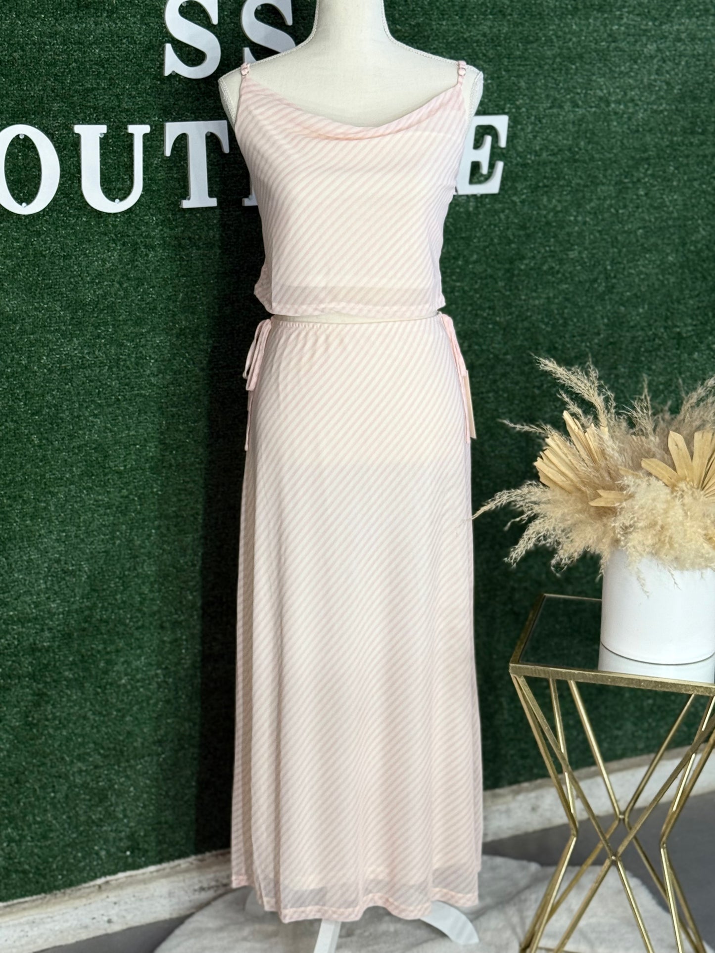 Amanda Set (BABY PINK/CREAM)