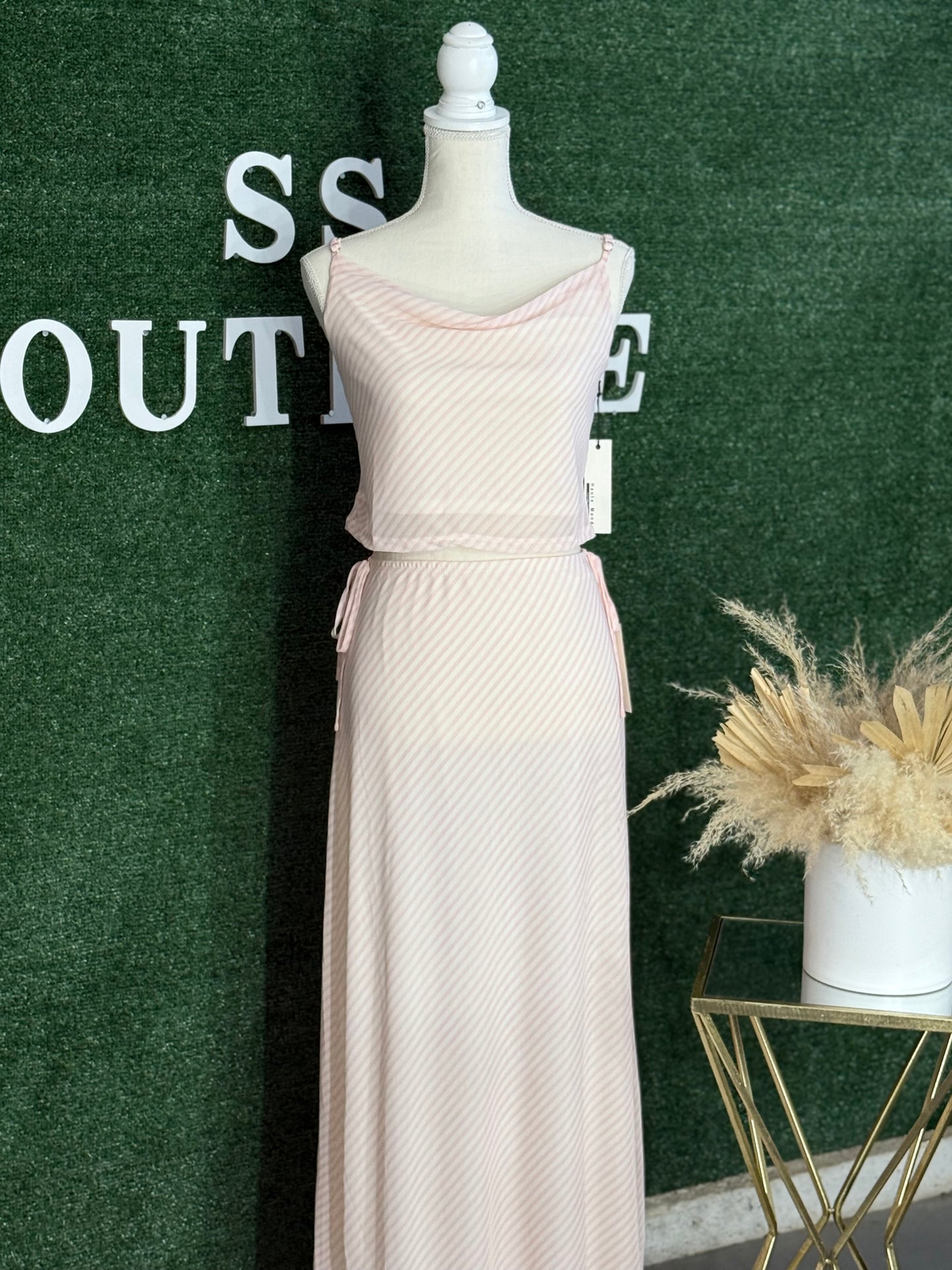 Amanda Set (BABY PINK/CREAM)