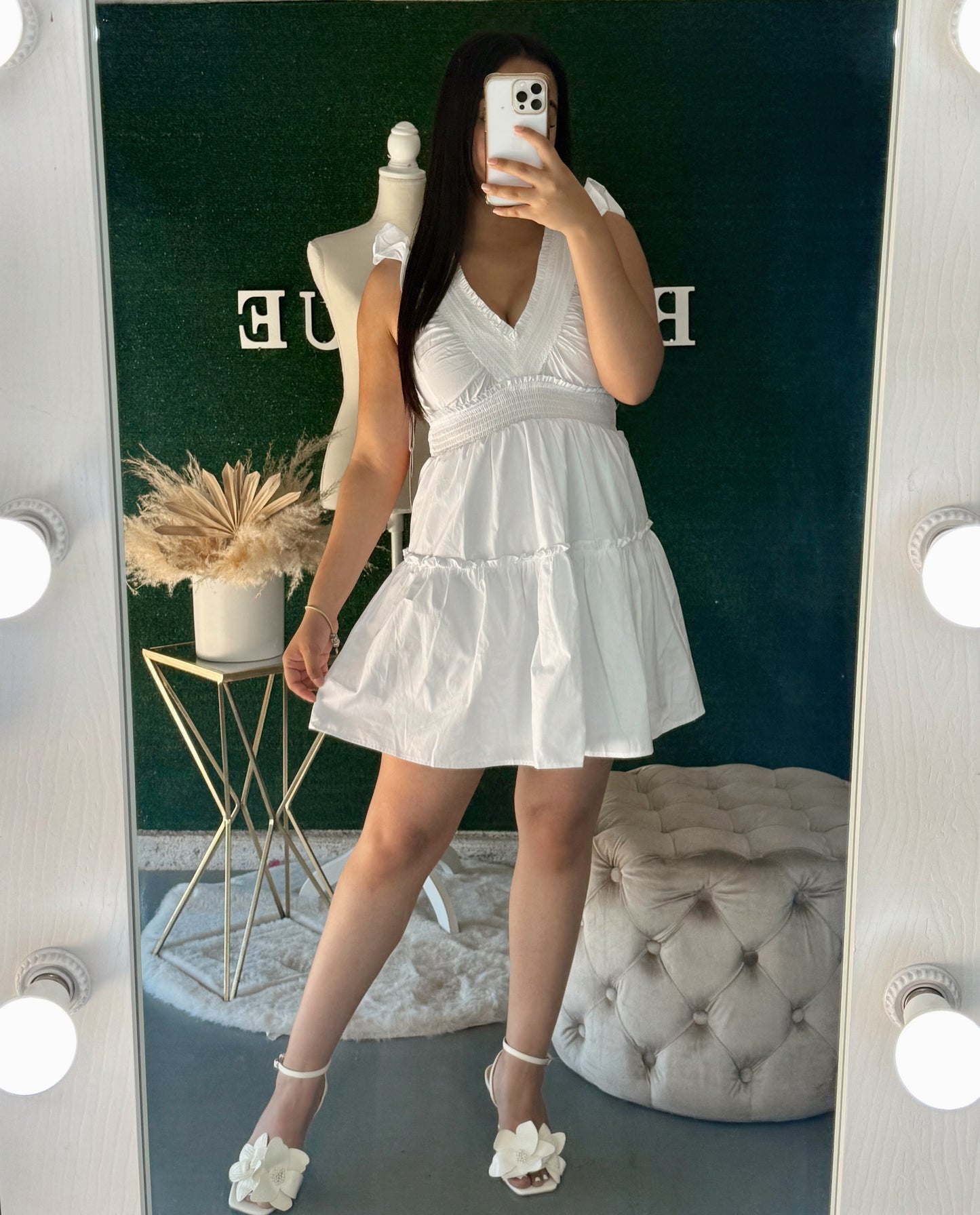 Aubrey Mini Dress (OFF WHITE)