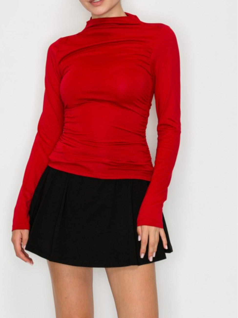 Valentina Top (Dark Red)