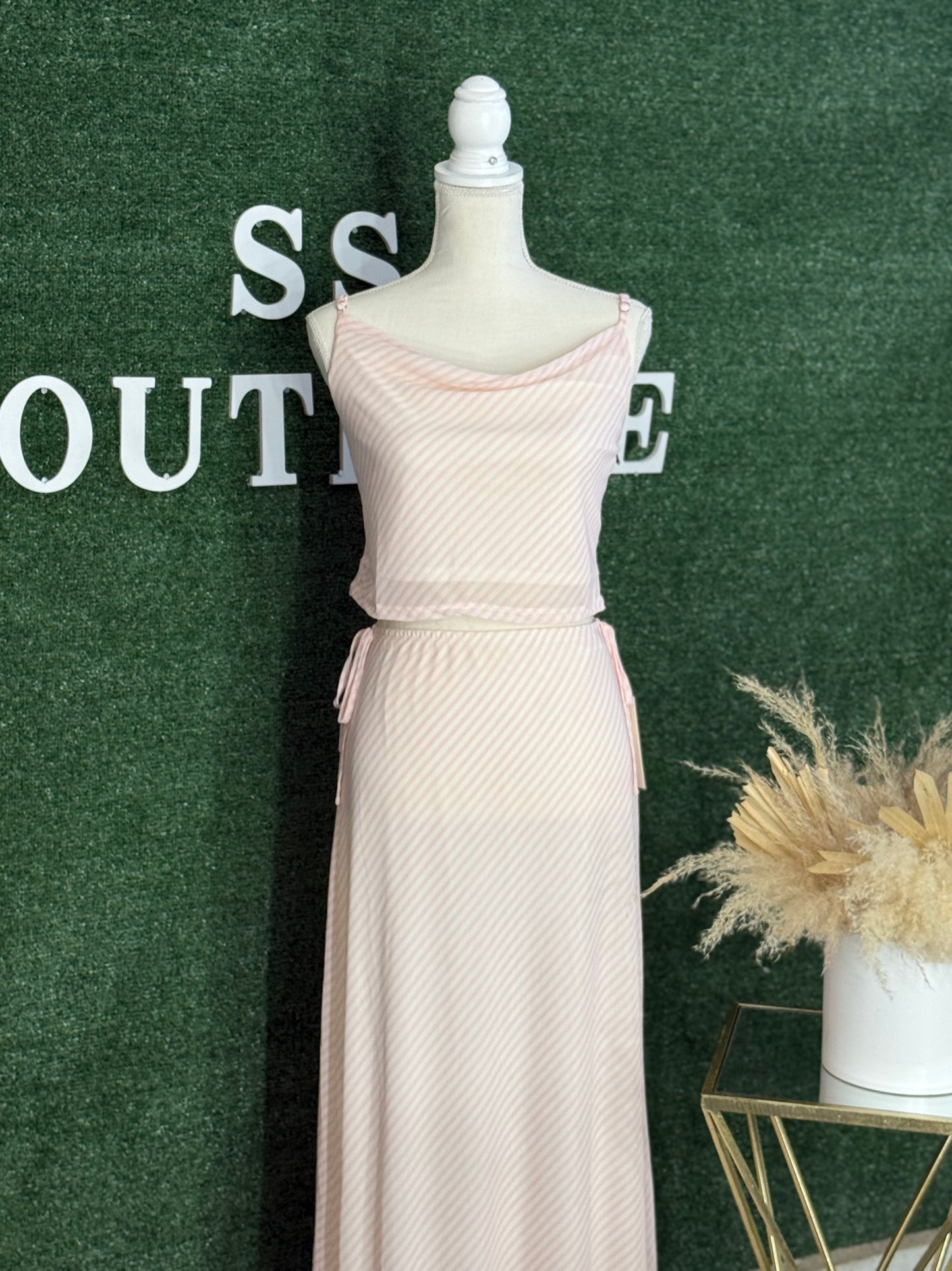 Amanda Set (BABY PINK/CREAM)