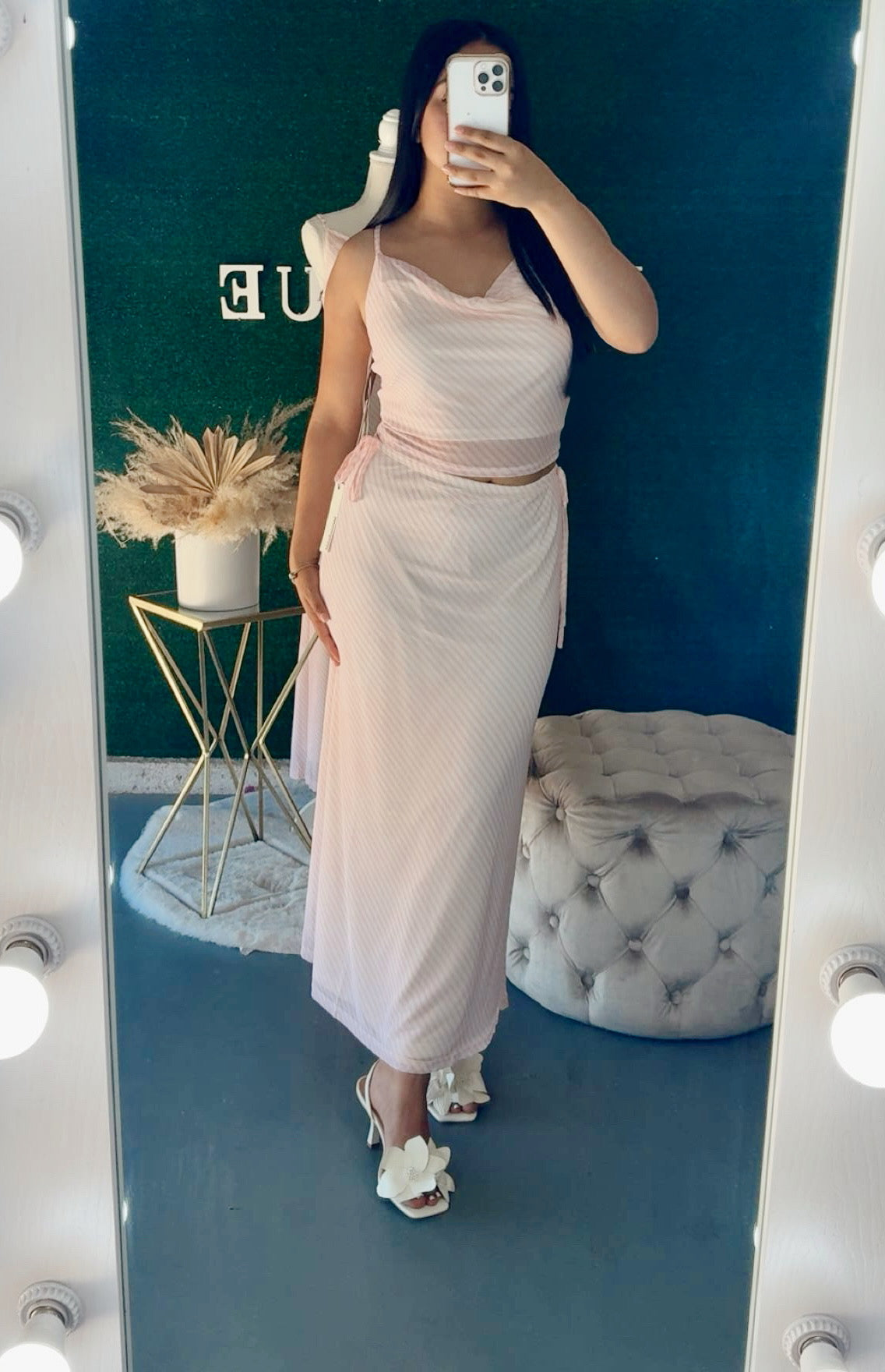Amanda Set (BABY PINK/CREAM)