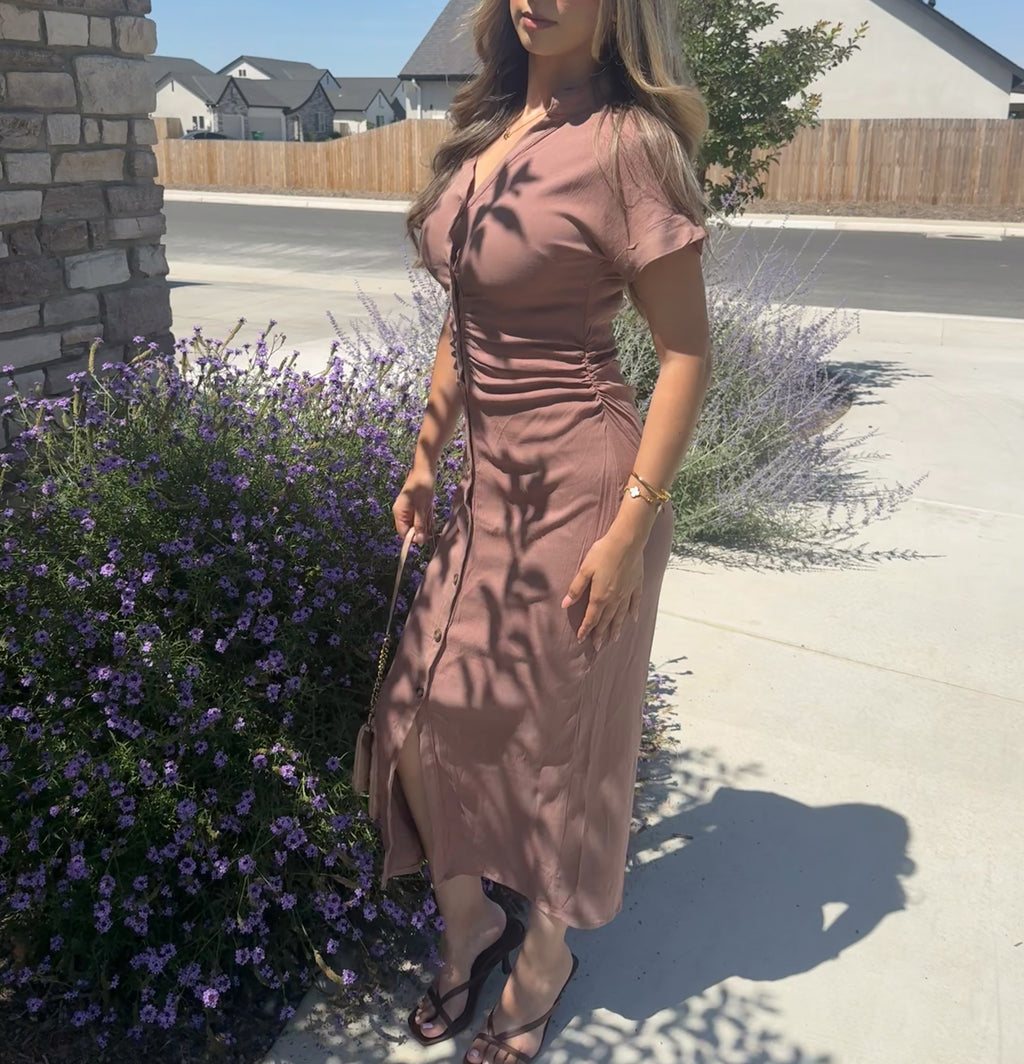 Estella Maxi Dress (Light Mocha)