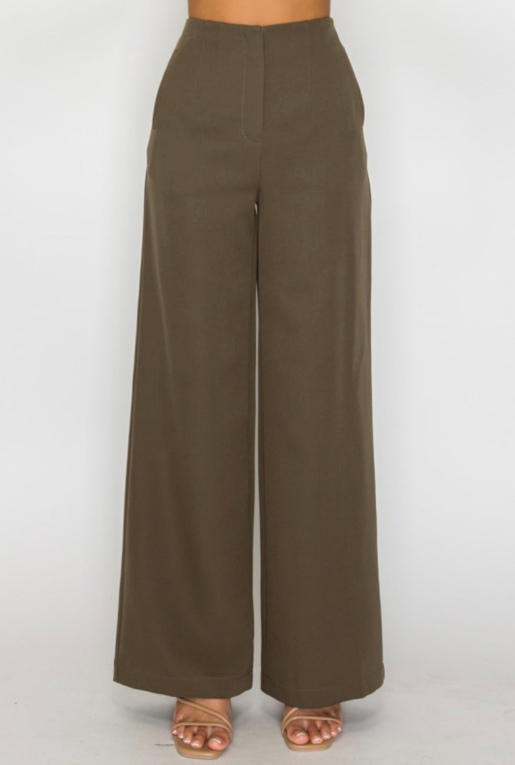 Jasmine High-Rise Pants (Olive)