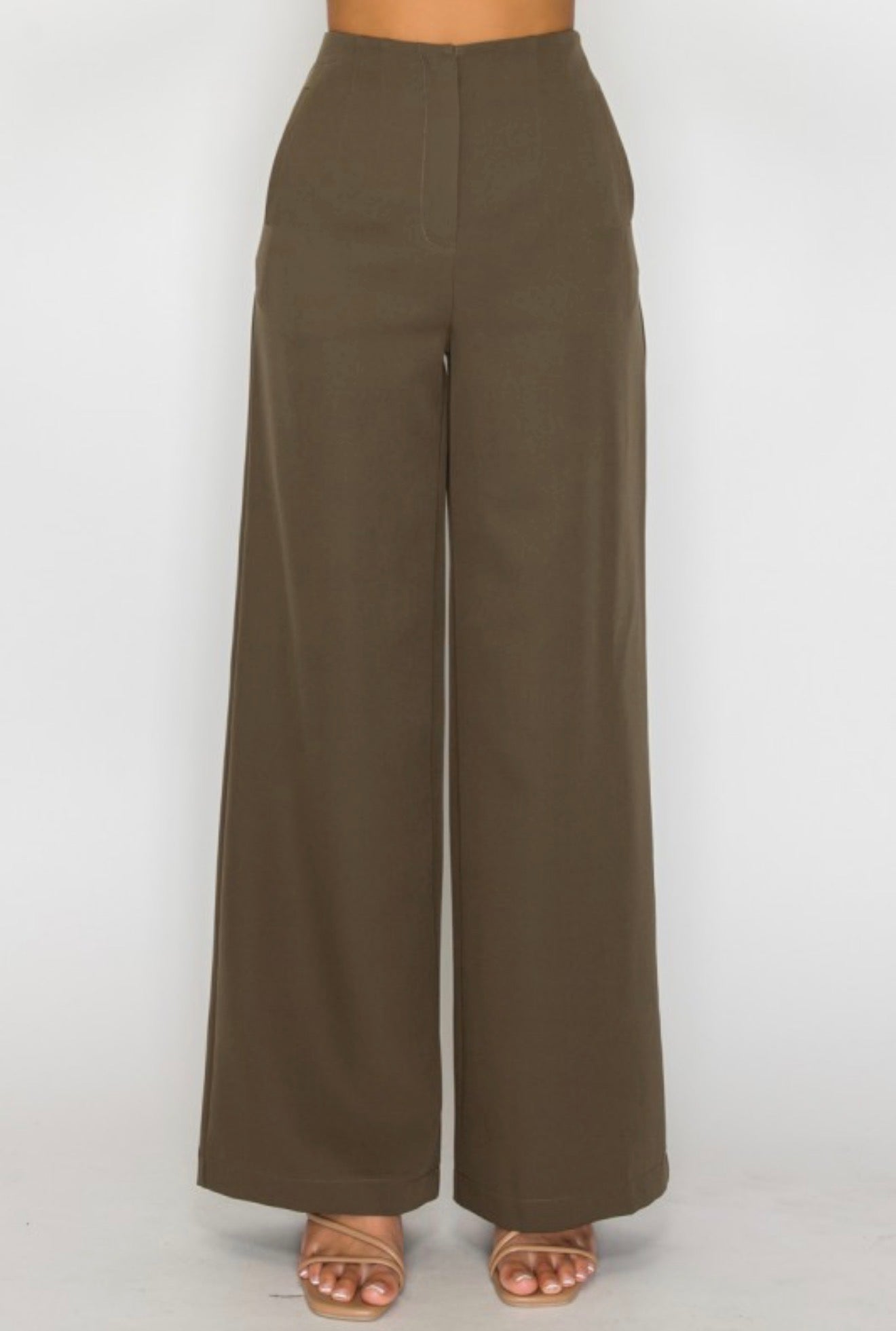 Jasmine High-Rise Pants (Olive)