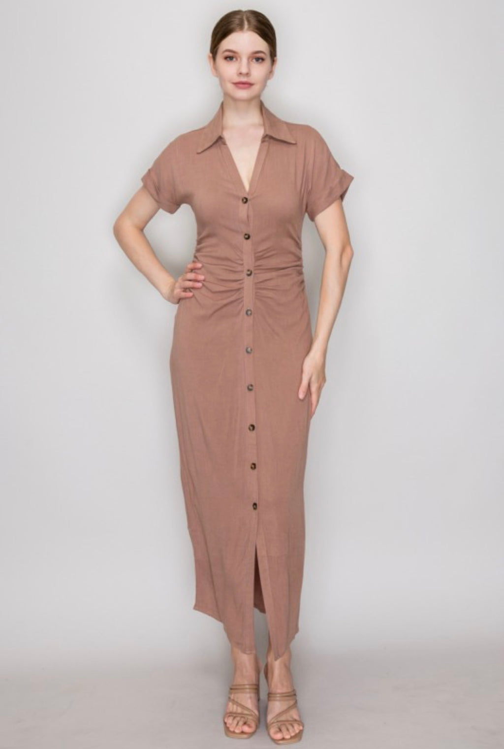 Estella Maxi Dress (Light Mocha)