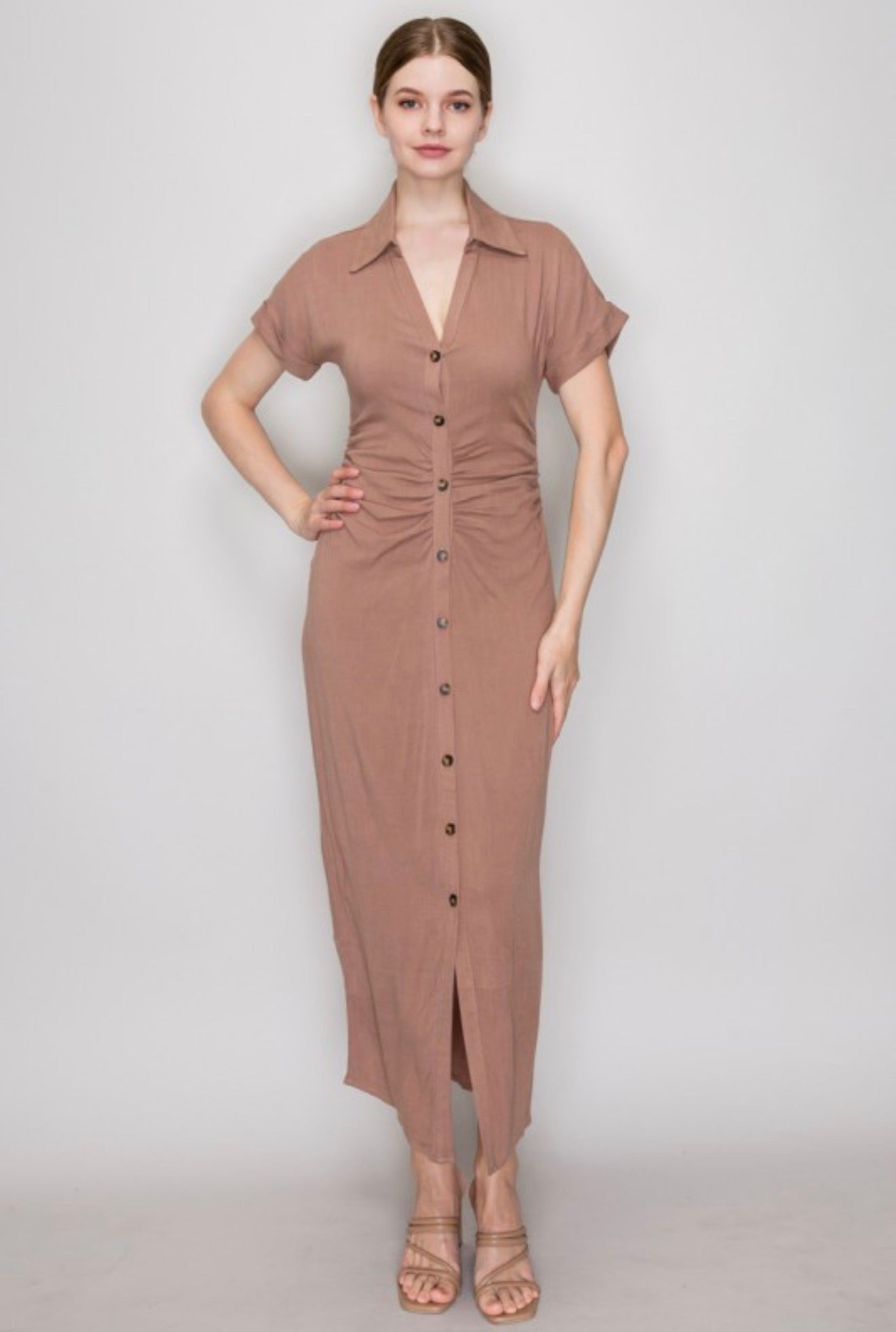 Estella Maxi Dress (Light Mocha)