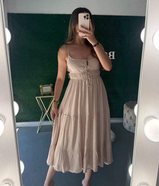 Angela Tiered Dress (Natural)