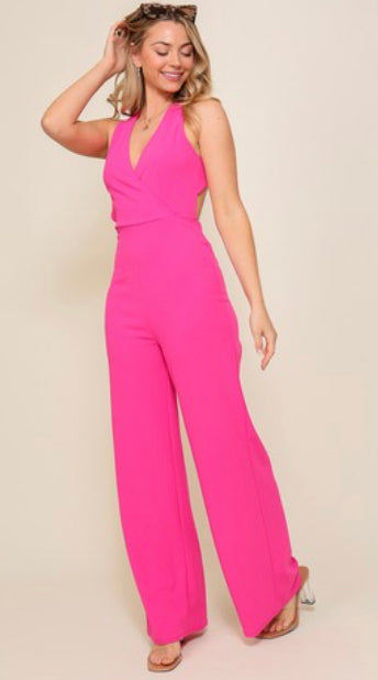 Hot Pink Jumpsuit