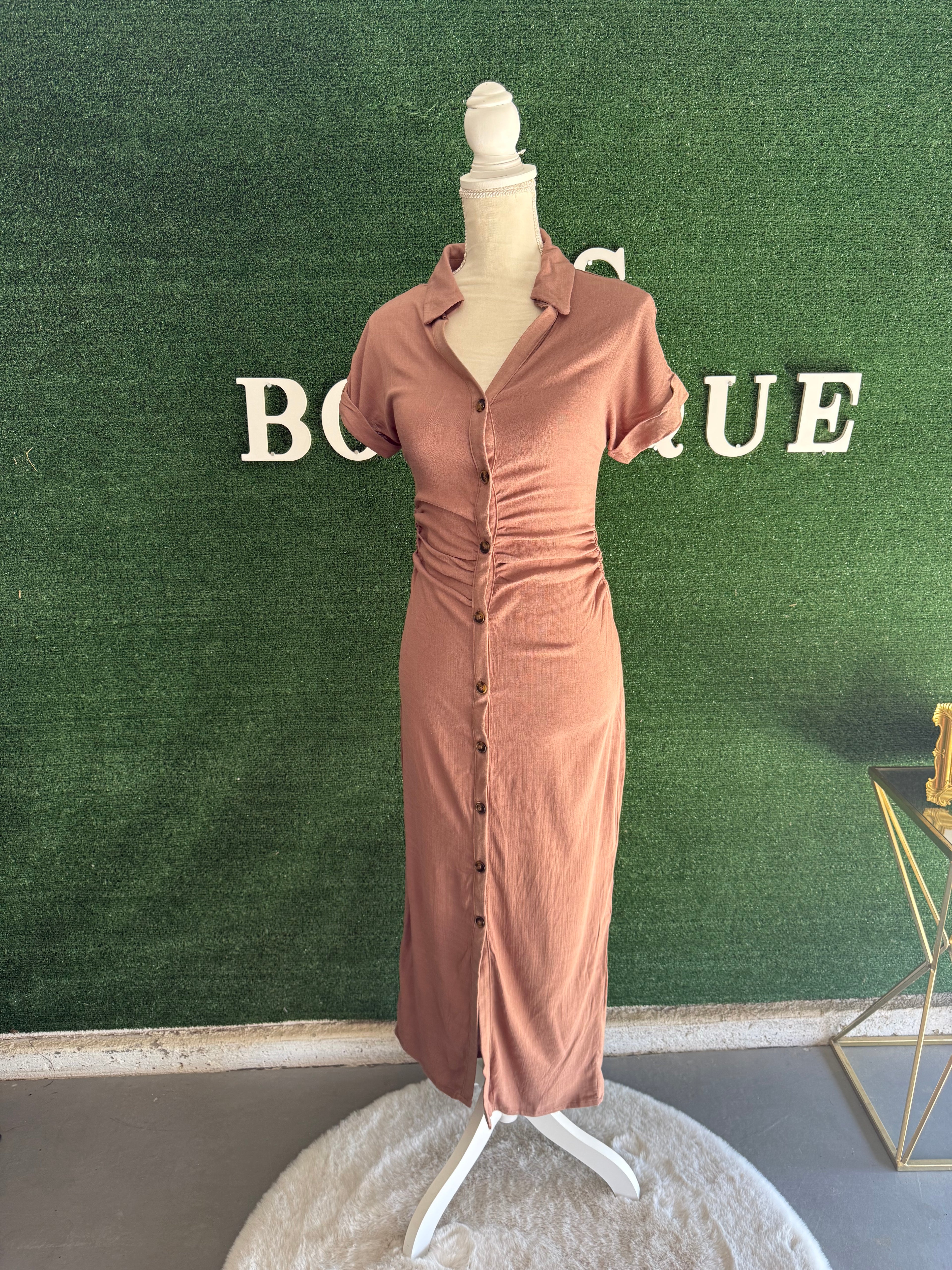 Estella Maxi Dress (Light Mocha)