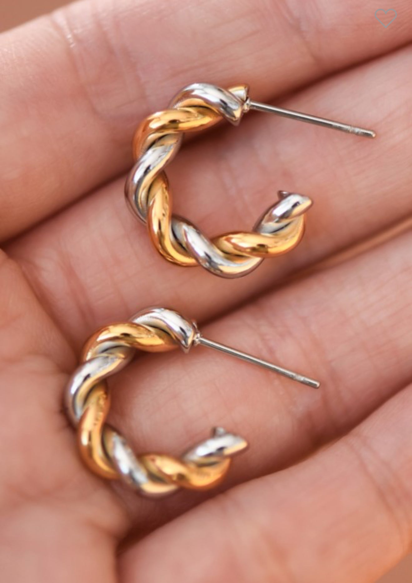 Eve Two Tone Hoops