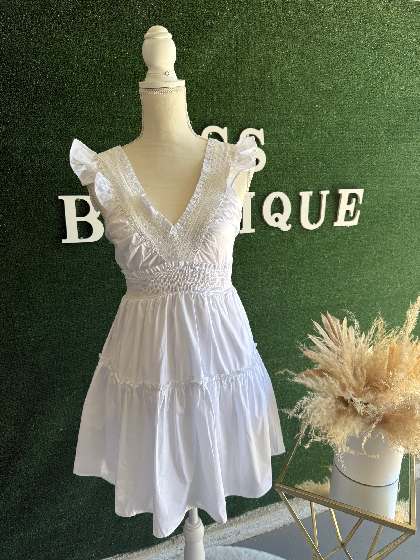 Aubrey Mini Dress (OFF WHITE)