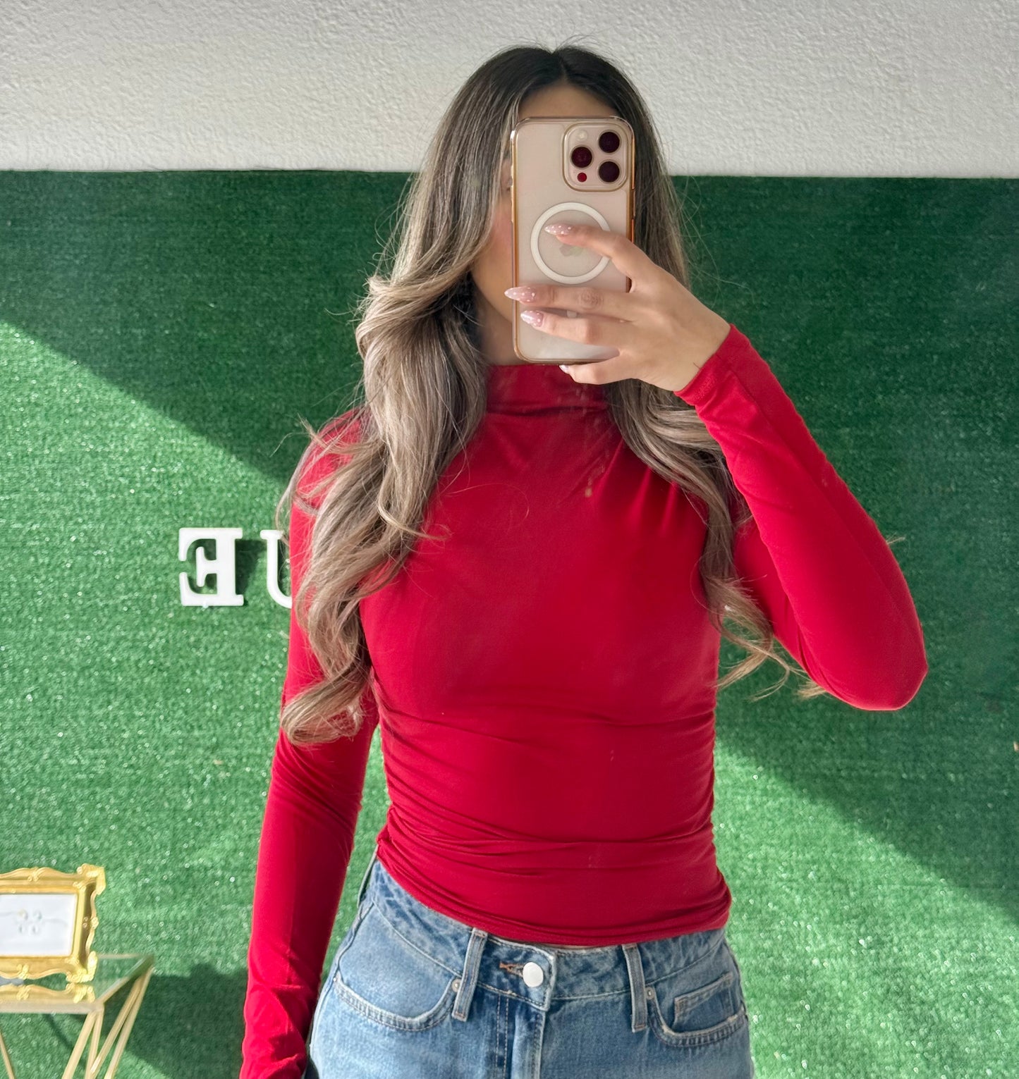 Valentina Top (Dark Red)