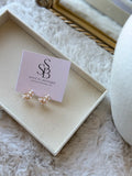 Cluster Half-Hoop Earrings