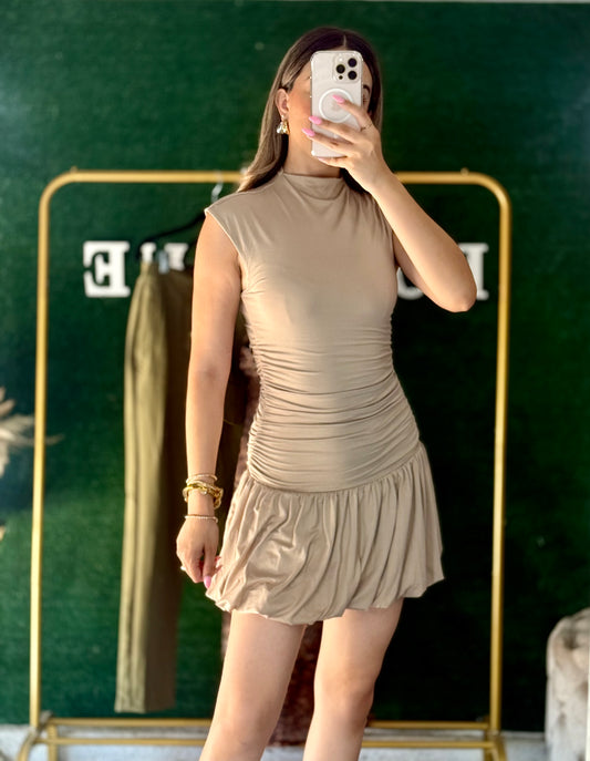 Sienna Dress (Taupe)
