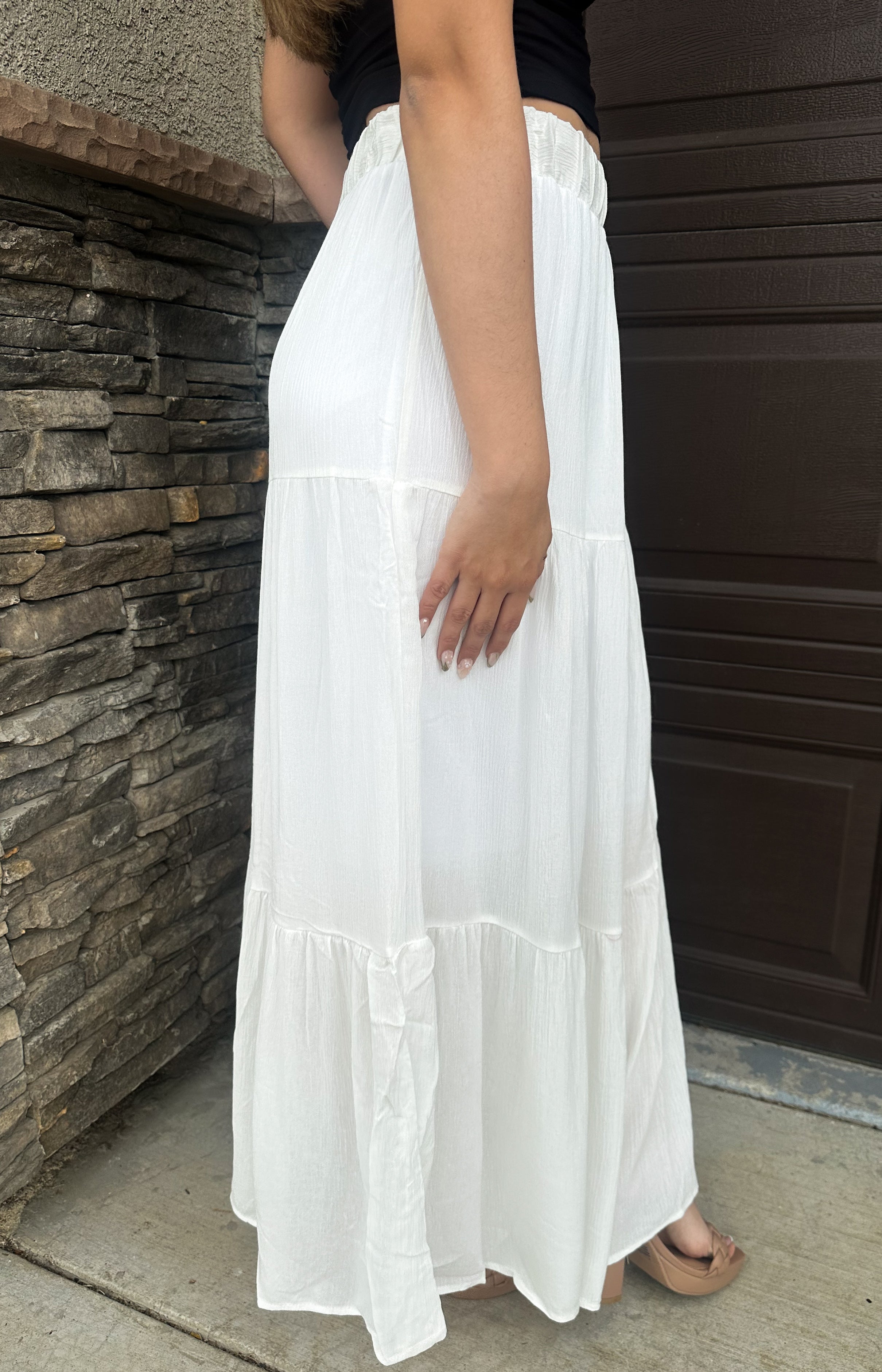 Dainty Maxi Skirt Off White Small